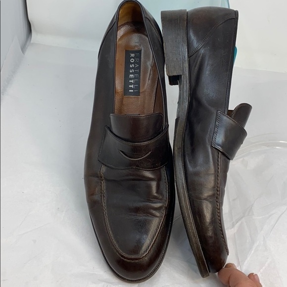 Men’s Fratelli Rossetti Sz 10 Men’s Brown Loafer - Picture 3 of 9